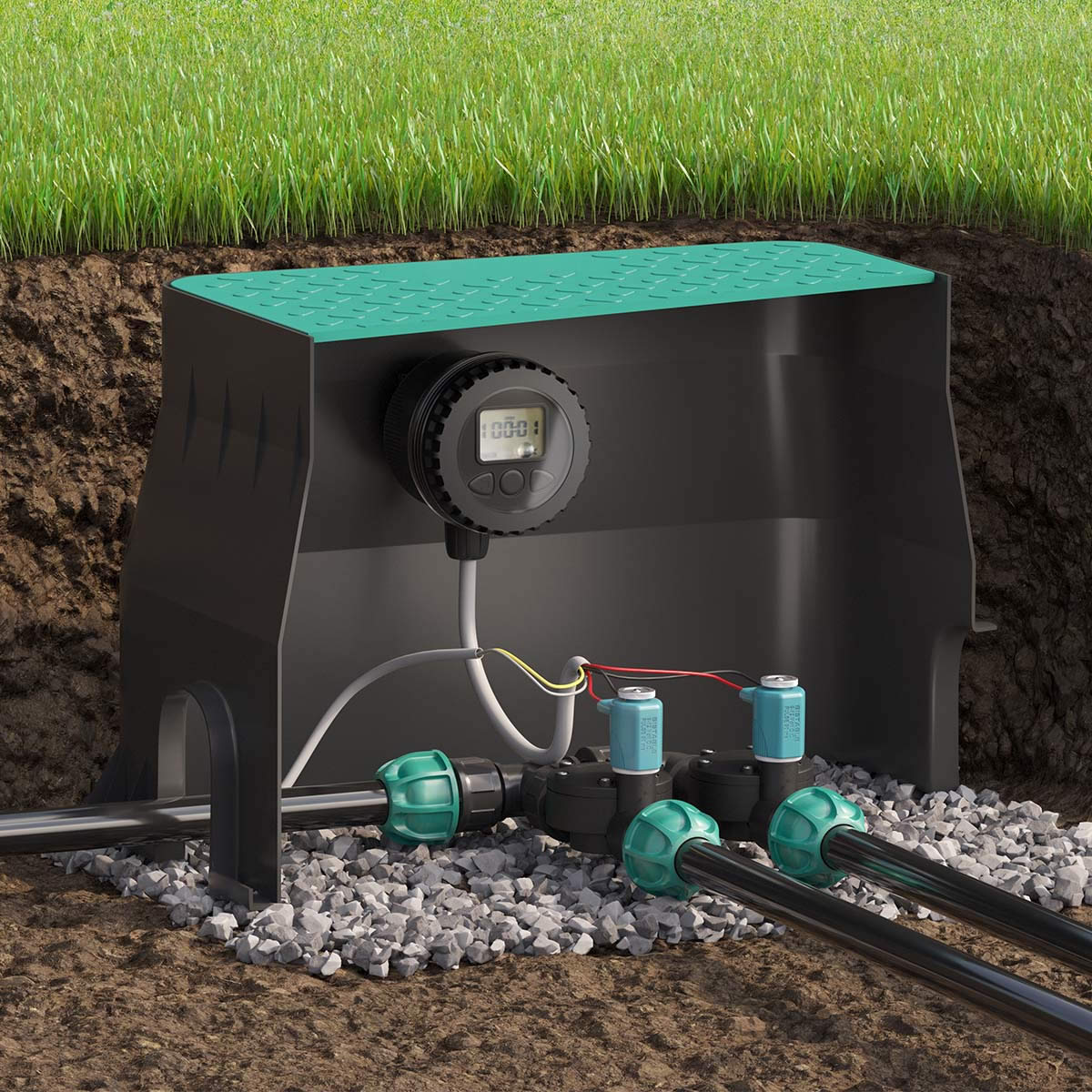 Claber Hydro 4 Bloc Vanne Avec Commande de Contrôle 9V 