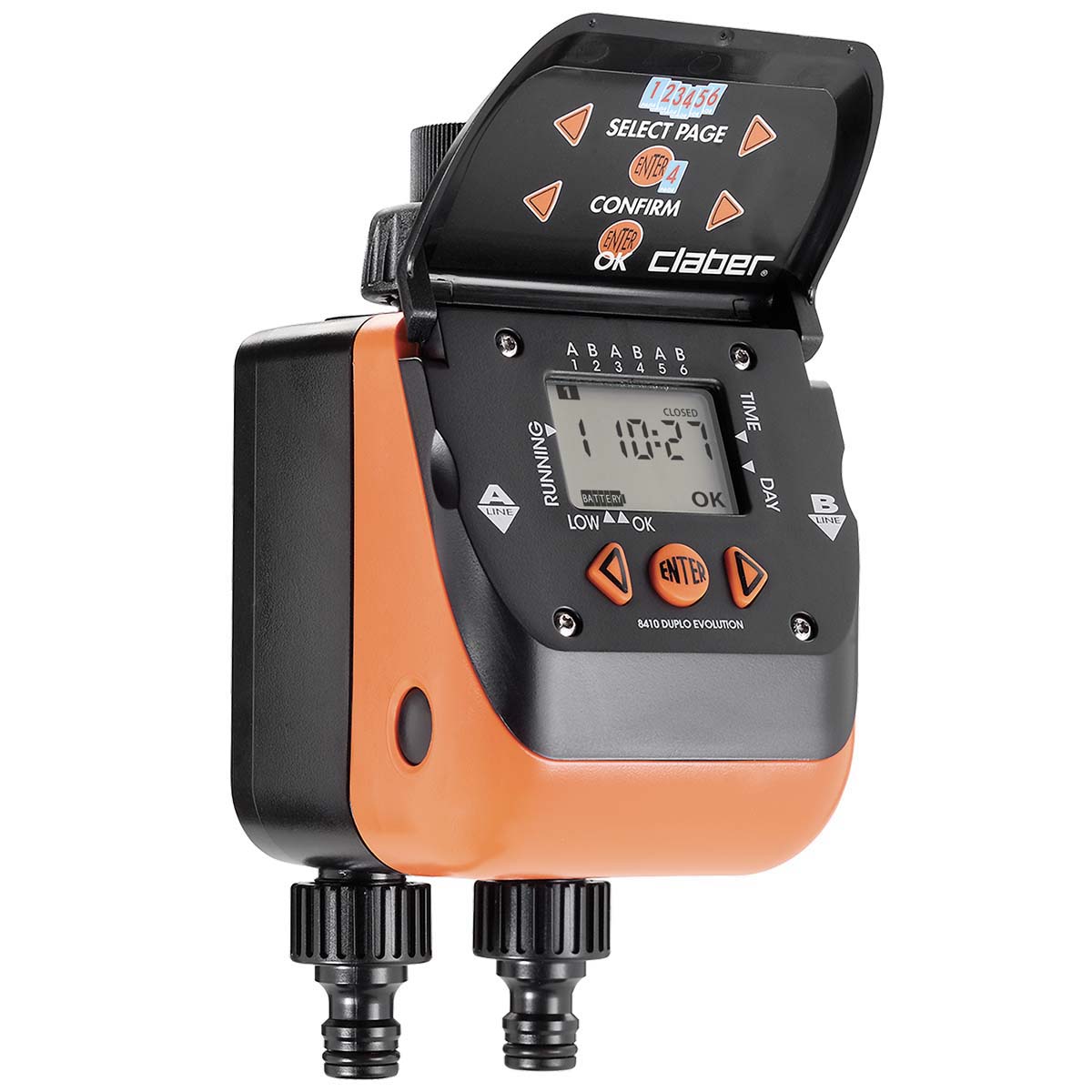 Claber Claber 8410 Programmatore elettronico da rubinetto Aquadue Duplo 
