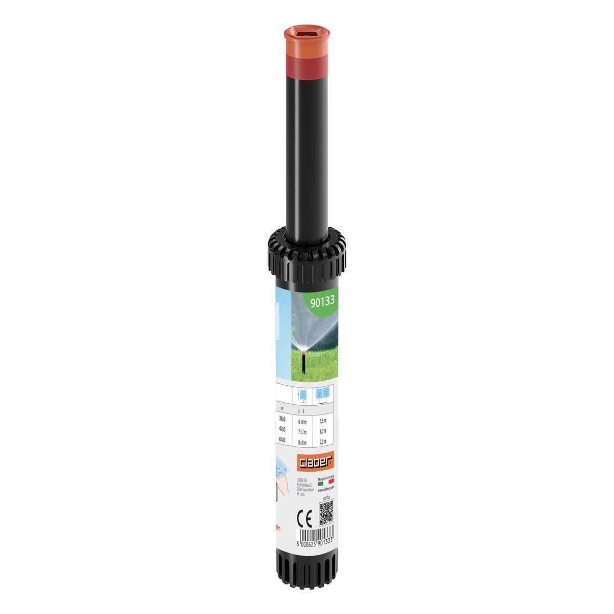 Claber Irrigatore interrato Claber 90133 area quadrata 