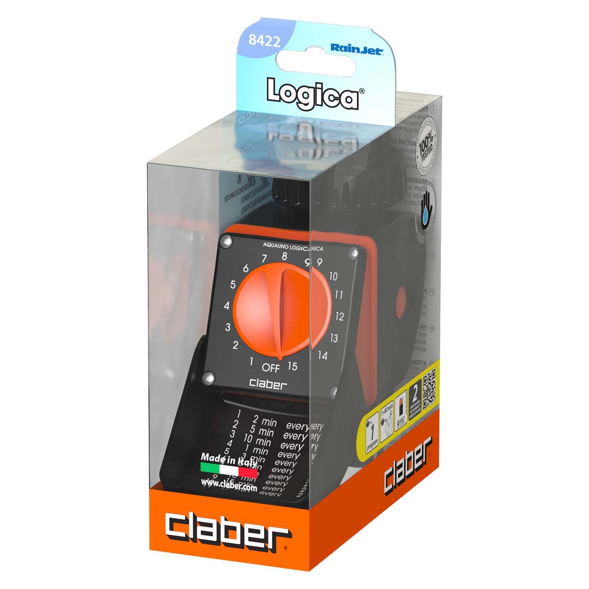 Claber CLABER 8422 PROGRAMMATORE ACQUAUNO LOGICA IRRIGAZIONE CENTRALINA 1 VIA 