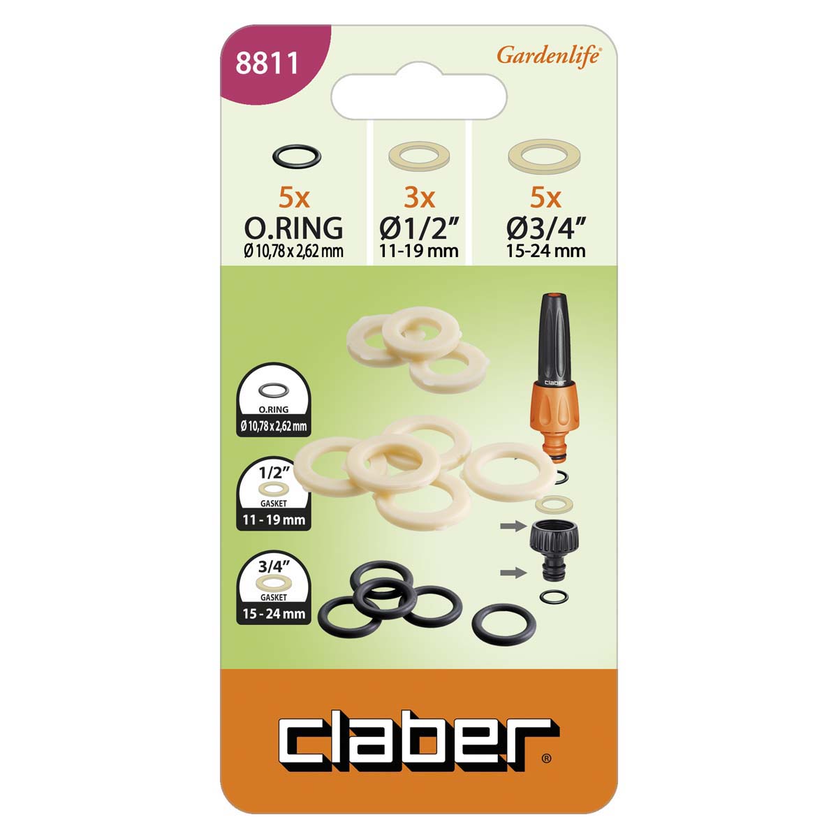 Set O-Ring/Guarnizioni Hufirma 18 Pezzi 3/4-1/2 Hu-900 