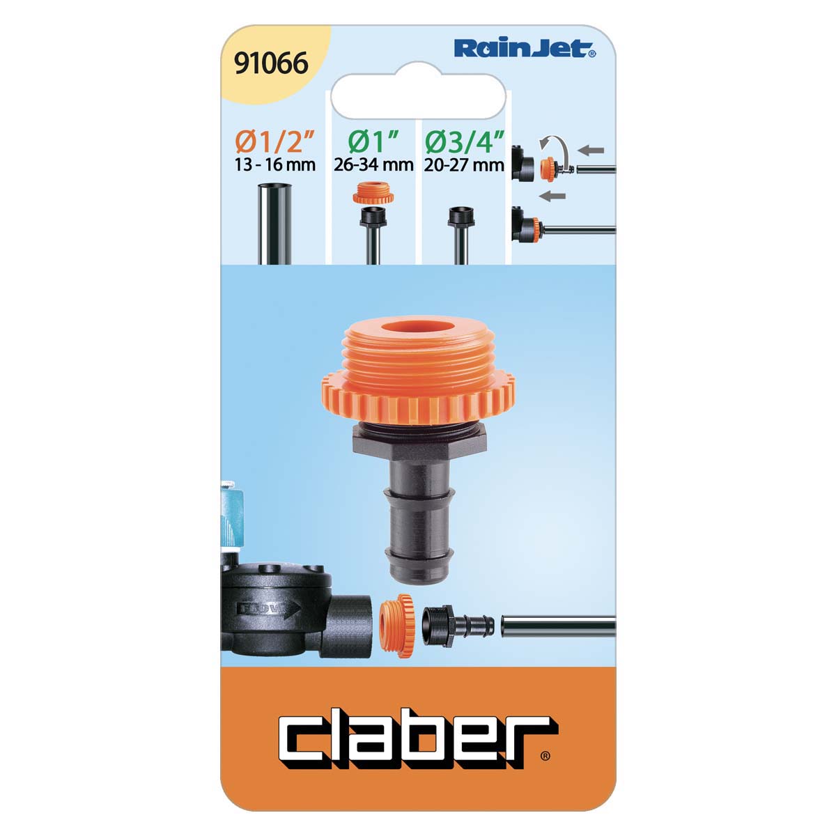 Claber Raccordo a quattro vie 10 pz Rainjet Claber 