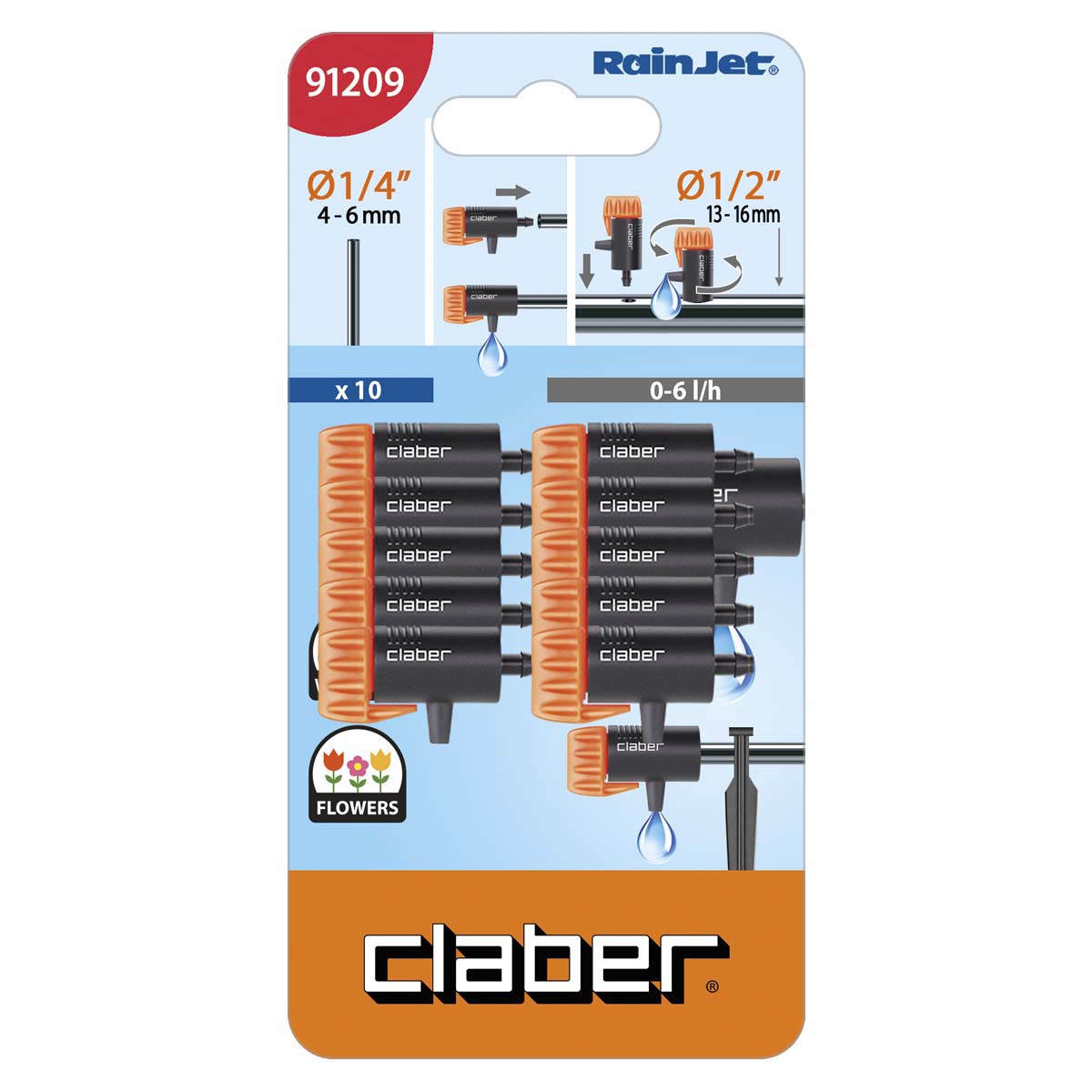 Hozelock compatibile CLABER FINE LINEA drippers 0,6 l modello 91209 h confezione da 10 