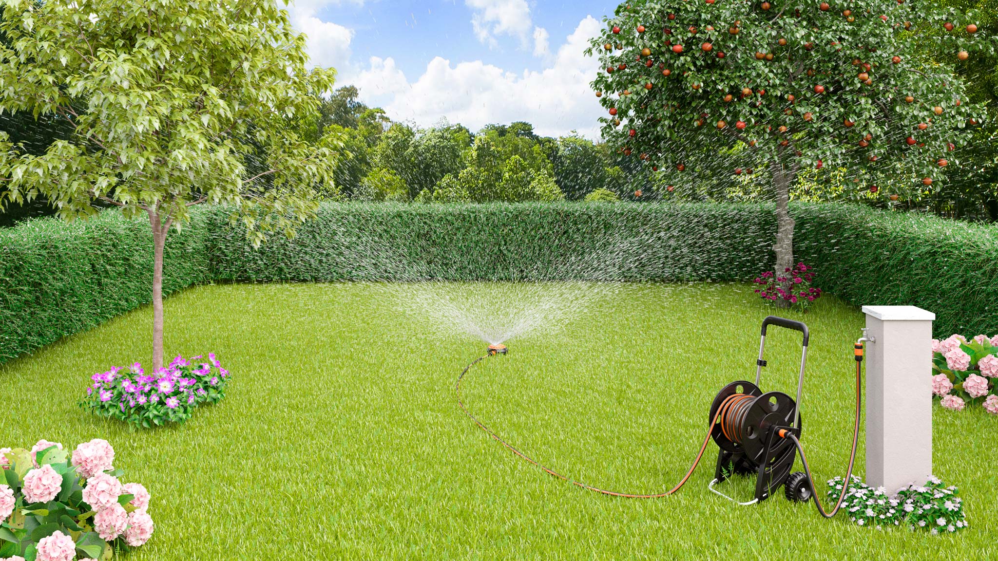 HOLZBRINK Set Irrigazione A Goccia Per 6 Piante Con Connettori E Emettitori A Freccia